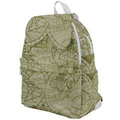 Vintage Mapa Mundi  Top Flap Backpack by ConteMonfrey