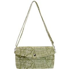 Vintage Mapa Mundi  Removable Strap Clutch Bag