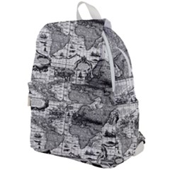 Antique Mapa Mundi Revisited Top Flap Backpack by ConteMonfrey