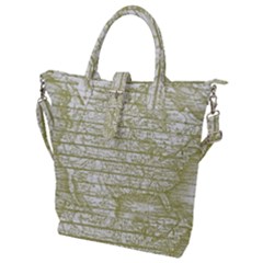 Vintage America`s Map Buckle Top Tote Bag