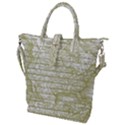 Vintage America`s Map Buckle Top Tote Bag View1