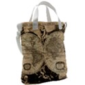 World Map - Nova delineatio totius orbis terrarum -  1659-1733 Canvas Messenger Bag View2