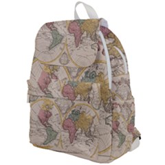 Mapa Mundi 1775 Top Flap Backpack by ConteMonfrey