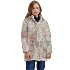 Mapa Mundi 1775 Kid s Hooded Longline Puffer Jacket