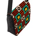 Shapes in shapes                                                               Flap Closure Messenger Bag (L) View2
