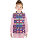 Pastel shapes rows on a purple background                                                                  Kid s Puffer Vest View1