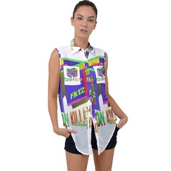 Project 20230104 1756111-01 Sleeveless Chiffon Button Shirt