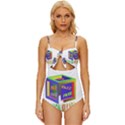 Fashionkiller12 Knot Front One-Piece Swimsuit View1