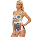 Fashionkiller12 Knot Front One-Piece Swimsuit View2