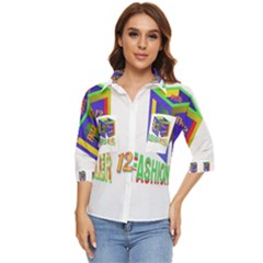 Fashionkiller12 Women s Quarter Sleeve Pocket Shirt