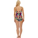 Retro chaos                                                             Knot Front One-Piece Swimsuit View4