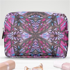 Charcoal Pink Repeats Iv Make Up Pouch (medium)