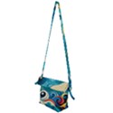Waves Ocean Sea Abstract Whimsical (2) Folding Shoulder Bag View2