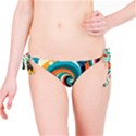 Wave Waves Ocean Sea Abstract Whimsical Bikini Bottom View1