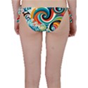 Wave Waves Ocean Sea Abstract Whimsical Bikini Bottom View2