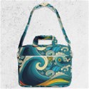Waves Wave Ocean Sea Abstract Whimsical MacBook Pro 13  Shoulder Laptop Bag  View1