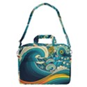 Waves Wave Ocean Sea Abstract Whimsical MacBook Pro 13  Shoulder Laptop Bag  View2