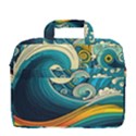 Waves Wave Ocean Sea Abstract Whimsical MacBook Pro 13  Shoulder Laptop Bag  View4