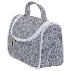 Circle Ornate Motif Random Pattern Satchel Handbag
