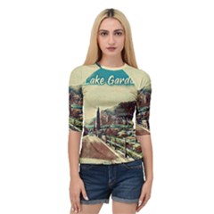 On The Way To Lake Garda, Italy  Quarter Sleeve Raglan Tee