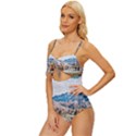 Trentino Alto Adige, Italy. Knot Front One-Piece Swimsuit View2