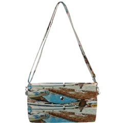 Alone On Gardasee, Italy  Removable Strap Clutch Bag