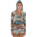 Alone on Gardasee, Italy. Long Sleeve Hooded T-shirt View1