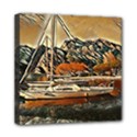 Art boats Garda, Italy. Mini Canvas 8  x 8  (Stretched) View1
