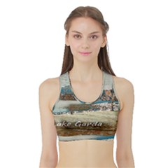 Calm Day On Lake Garda Sports Bra With Border