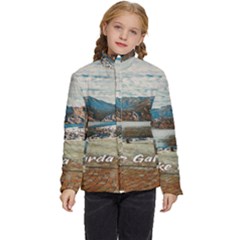 Calm Day On Lake Garda Kids  Puffer Bubble Jacket Coat