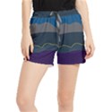 Abstract Landscape Art Design Pattern Water Women s Runner Shorts View1