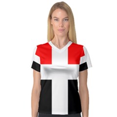 Arpitania Flag V-neck Sport Mesh Tee