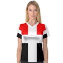 Arpitania Flag V-Neck Sport Mesh Tee View1