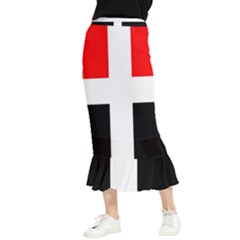 Arpitania Flag Maxi Fishtail Chiffon Skirt