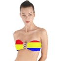 Budapest Flag Twist Bandeau Bikini Top View1
