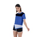 Estonia Asymmetrical Short Sleeve Sports Tee View2