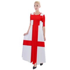 England Half Sleeves Maxi Dress