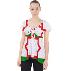 Andalusia Flag Lace Front Dolly Top