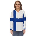 Finland Zip Up Long Sleeve Blouse View1