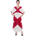 Anglo Irish Flag V-Neck Boho Style Maxi Dress View1