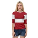 Latvia Quarter Sleeve Raglan Tee View1
