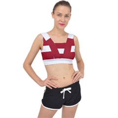 Latvia V-back Sports Bra
