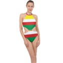 Lubuskie Flag Halter Side Cut Swimsuit View1