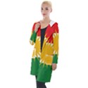 Kurdistan Flag Hooded Pocket Cardigan View1
