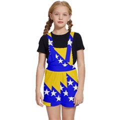 Bosnia And Herzegovina Kids  Short Overalls