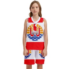 French Polynesia Kids  Basketball Mesh Set
