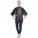 Peacock Mock Neck Tee View2