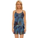 Oceanenia Satin Pajama Short Set View1