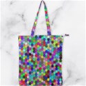 Background Color Double Zip Up Tote Bag View1