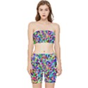 Background Color Stretch Shorts and Tube Top Set View1